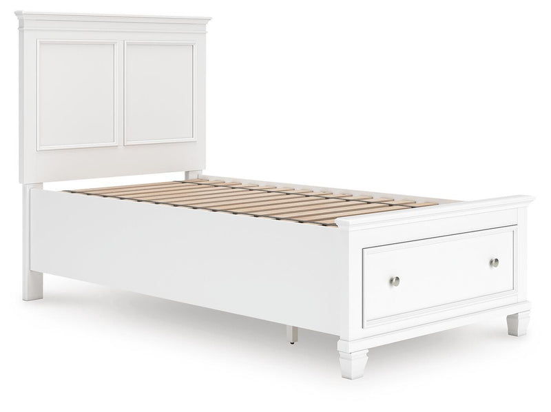 Fortman White Twin Panel Storage Bed - B680B24