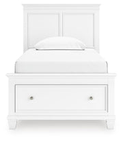 Fortman White Twin Panel Storage Bed - B680B24