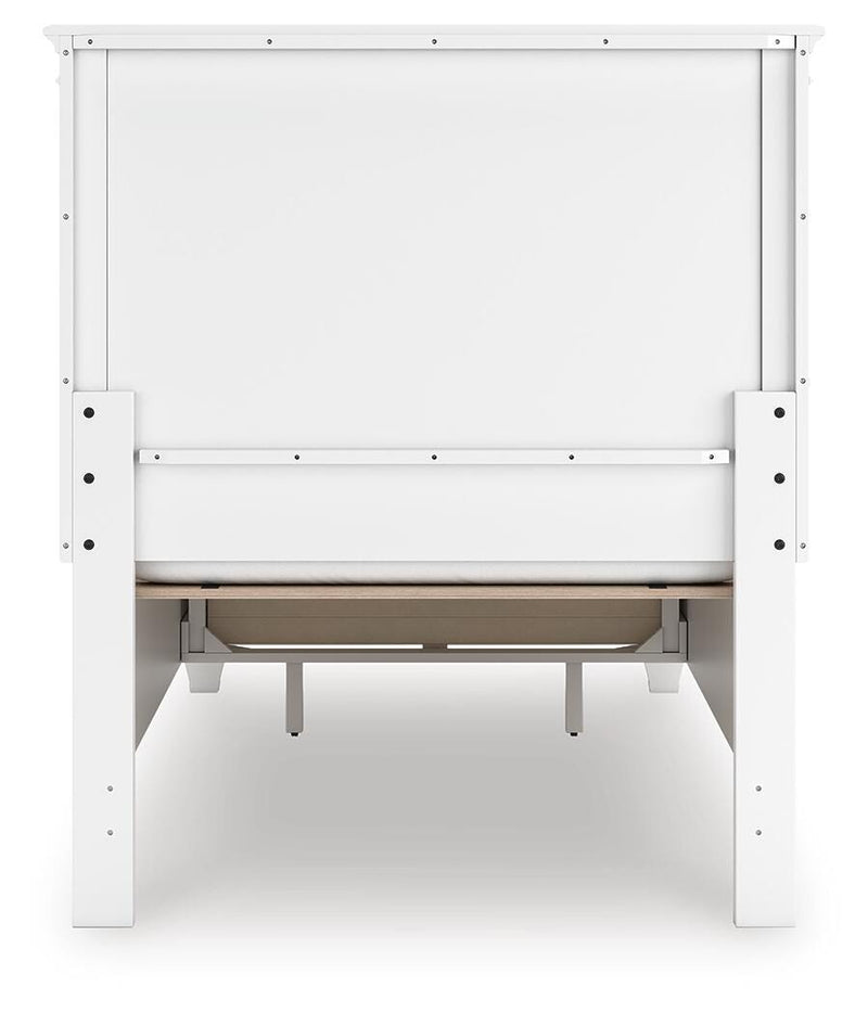 Fortman White Twin Panel Storage Bed - B680B24