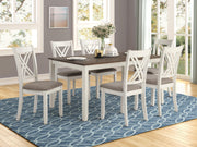 Fortress 7-piece Rectangular Dining Set Vintage Vanilla - 190721