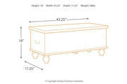 Fossil Ridge Beige Storage Bench - Gate FurnitureAccent Bench