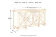 Fossil Ridge Gray Accent Cabinet - Gate FurnitureCabinet