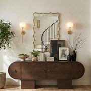 Foundry 24" W x 36" H Iron Frame Mirror in Gold - 66007Gold-M