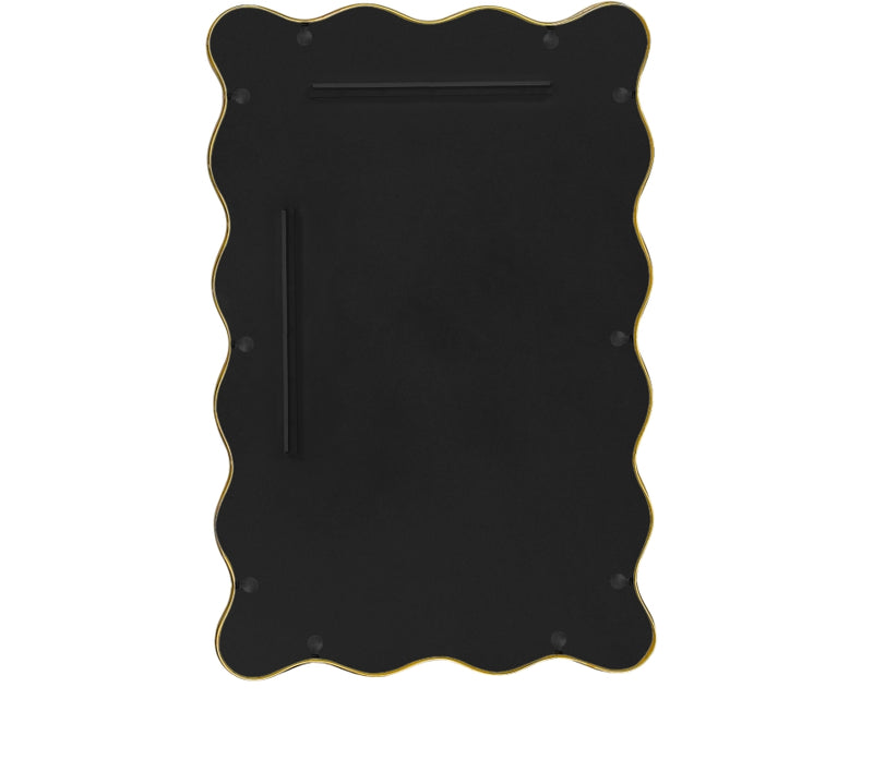 Foundry 24" W x 36" H Iron Frame Mirror in Gold - 66007Gold-M