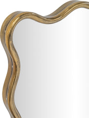 Foundry 24" W x 36" H Iron Frame Mirror in Gold - 66007Gold-M