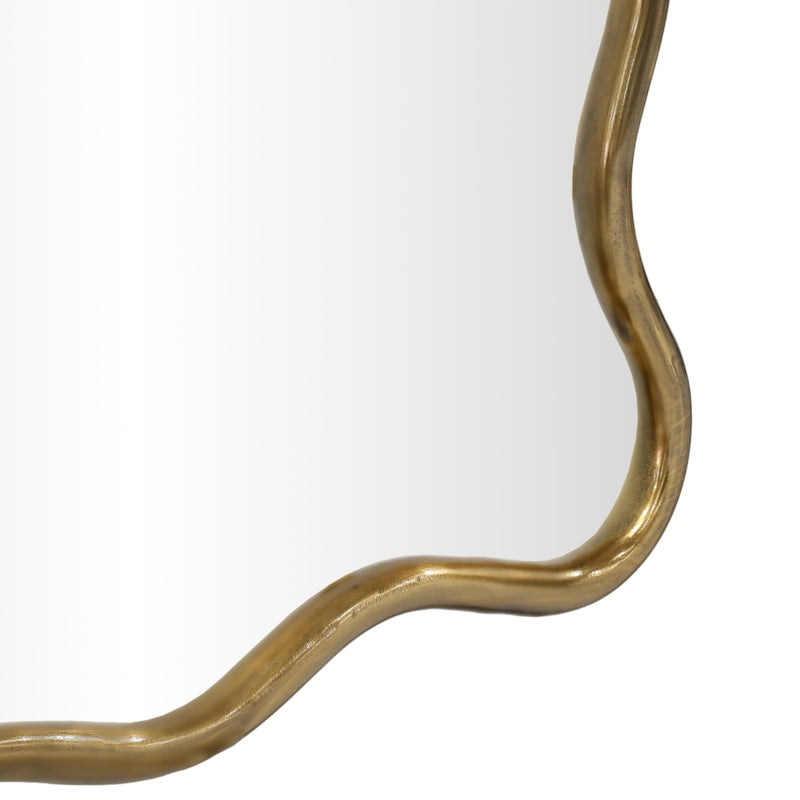 Foundry 24" W x 36" H Iron Frame Mirror in Gold - 66007Gold-M