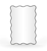 Foundry 24" W x 36" H Iron Frame Mirror in Silver - 66007Silver-M