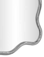 Foundry 24" W x 36" H Iron Frame Mirror in Silver - 66007Silver-M