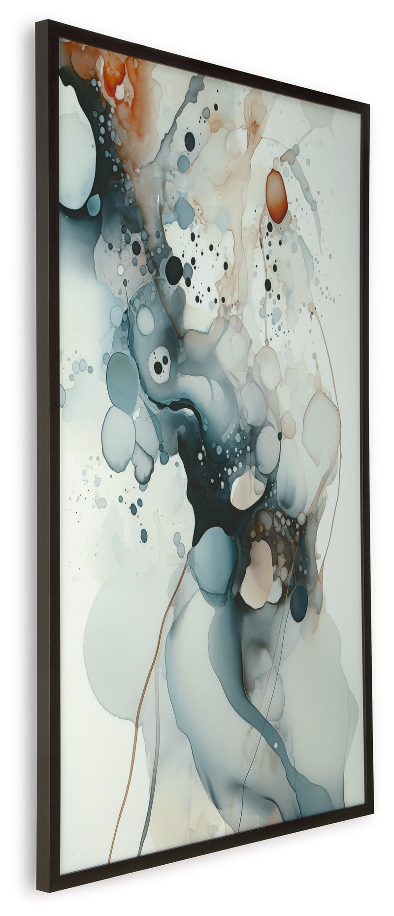 Foxenburg Blue/Amber/White Wall Art - A8000432