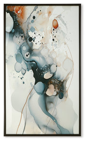 Foxenburg Blue/Amber/White Wall Art - A8000432