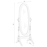 Foyet Wood Adjustable Full Length Cheval Mirror Merlot - 3101