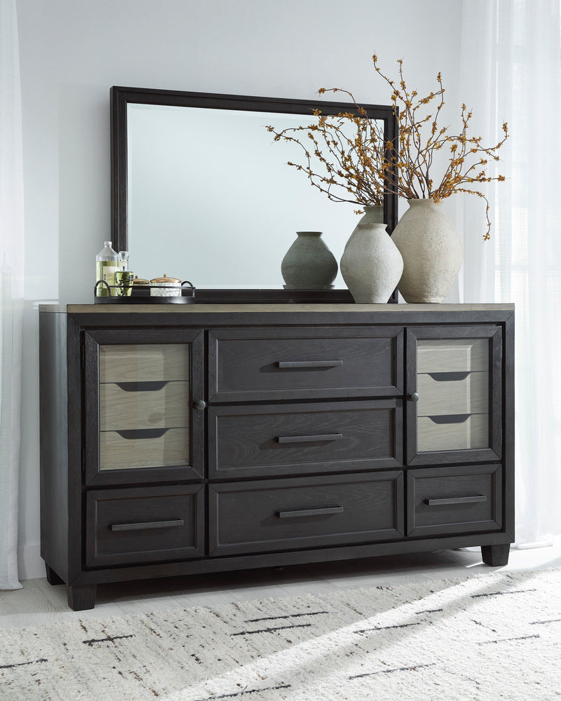 Foyland Black/Brown Footboard Storage Platform Bedroom Set - Gate FurnitureBedroom Set