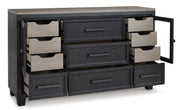 Foyland Black/Brown Footboard Storage Platform Bedroom Set - Gate FurnitureBedroom Set