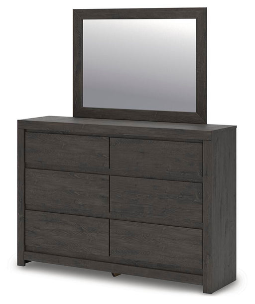 Fraluna Charcoal Dresser and Mirror - PCB3370B1