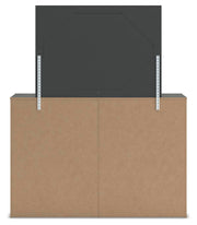 Fraluna Charcoal Dresser and Mirror - PCB3370B1