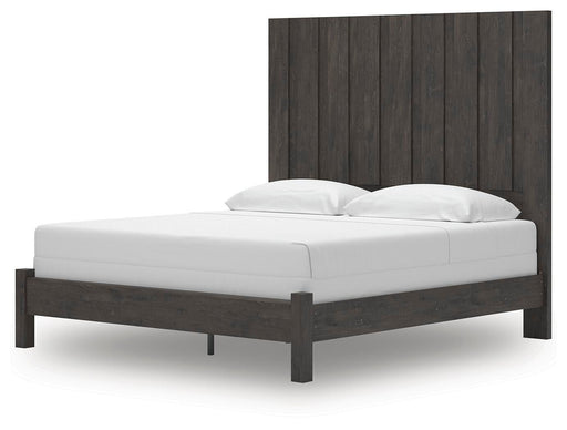 Fraluna Charcoal King Panel Bed - PCB3370B8