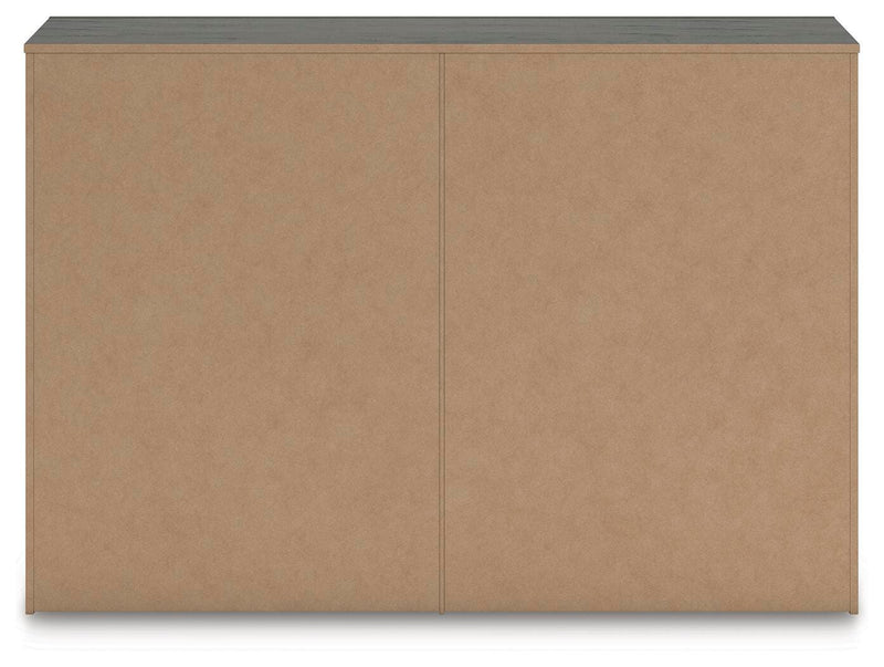 Fraluna King Panel Bed and Dresser in Charcoal - PKG021668