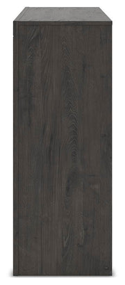 Fraluna King Panel Bed and Dresser in Charcoal - PKG021668