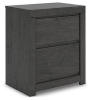Fraluna King Panel Bed, Dresser, Mirror and 2 Nightstands in Charcoal - PKG021663