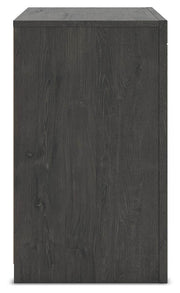 Fraluna King Panel Bed, Dresser, Mirror and 2 Nightstands in Charcoal - PKG021663