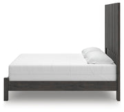 Fraluna King Panel Bed, Dresser, Mirror and Nightstand in Charcoal - PKG021665
