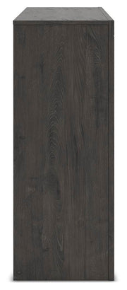 Fraluna King Panel Storage Bed and Dresser in Charcoal - PKG021684