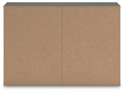 Fraluna King Panel Storage Bed and Dresser in Charcoal - PKG021684