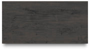 Fraluna Queen Panel Bed, Dresser, Mirror and Chest in Charcoal - PKG021658
