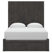 Fraluna Queen Panel Storage Bed and Dresser in Charcoal - PKG021676
