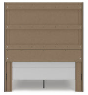 Fraluna Queen Panel Storage Bed, Dresser, Mirror and Nightstand in Charcoal - PKG021673
