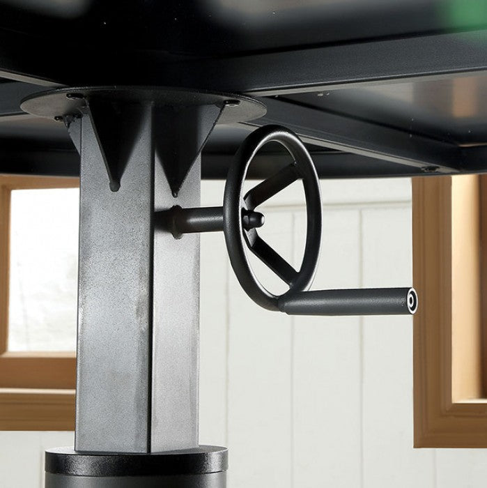Fran Sand Black/Light Oak Dining Table - CM3373RT-TABLE