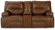 Francesca Power Reclining Loveseat with Console - Gate FurniturePower Reclining Loveseat