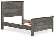 Frandern Black/Gray Full Panel Bed - B4480B19
