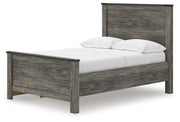 Frandern Black/Gray Full Panel Bed with Storage - B4480B24