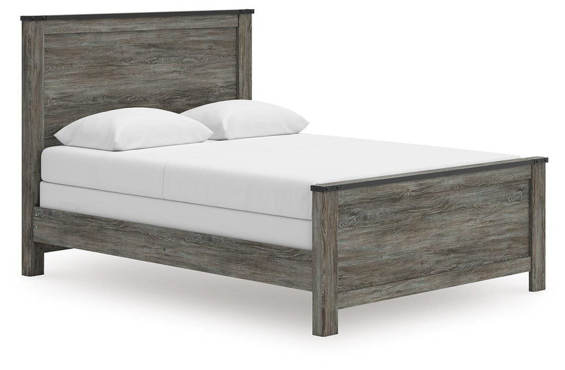 Frandern Black/Gray Queen Panel Bed - B4480B21