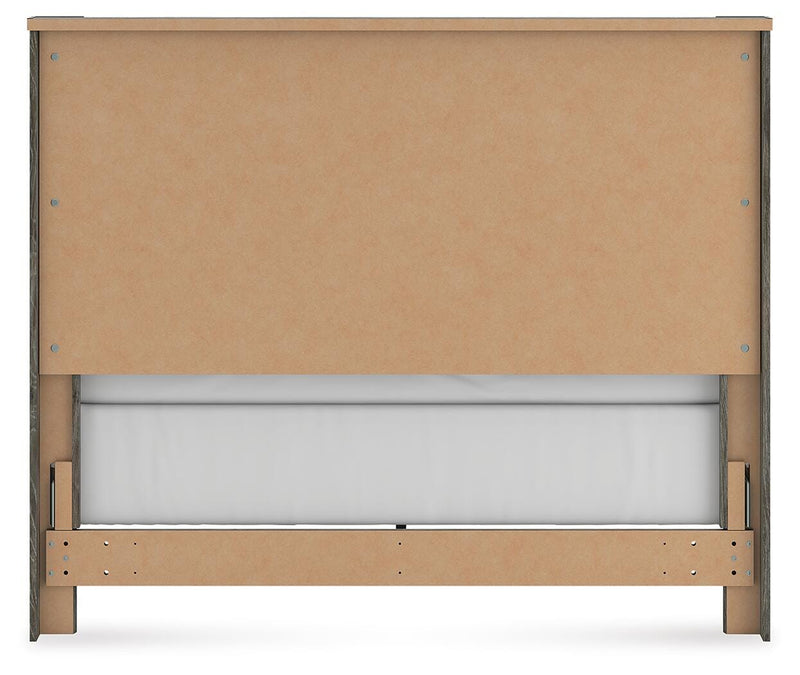Frandern Black/Gray Queen Panel Bed - B4480B21