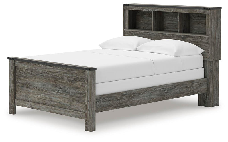 Frandern Full Bookcase Bed, Dresser and Mirror - B4480B6