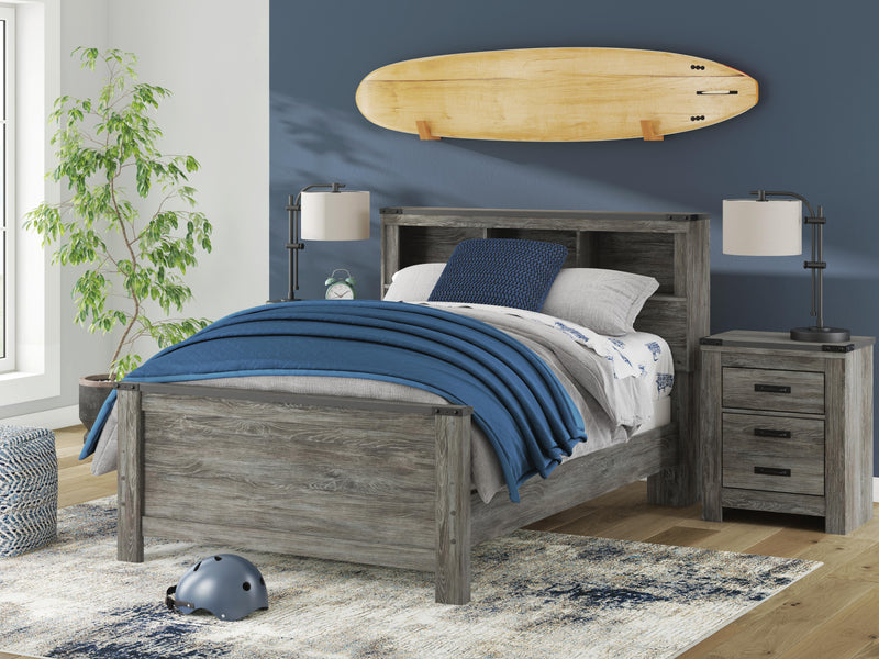 Frandern Full Bookcase Bed, Dresser and Mirror - B4480B6