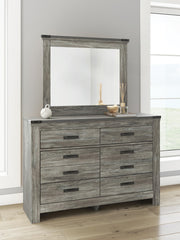 Frandern Full Panel Bed, Dresser and Mirror - B4480B20