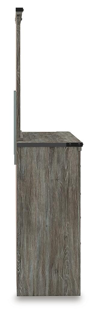 Frandern Full Panel Bed, Dresser and Mirror - B4480B20