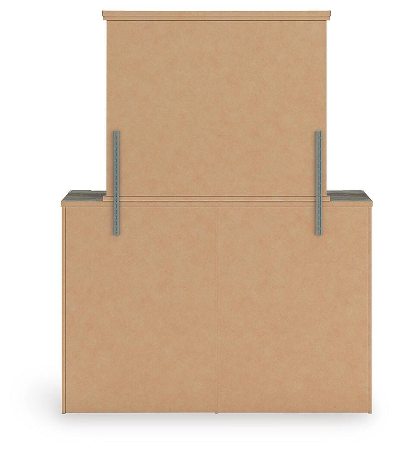 Frandern Full Panel Bed, Dresser and Mirror - B4480B20
