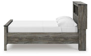 Frandern Gray Full Bookcase Panel Bed with Storage - B4480B9