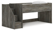 Frandern Gray Twin Loft Bed - B4480B12