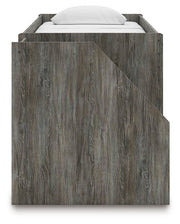 Frandern Gray Twin Loft  Bed with Bookcase Storage - B4480B14