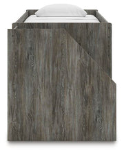 Frandern Gray Twin Loft Bed with Drawer Storage - B4480B15