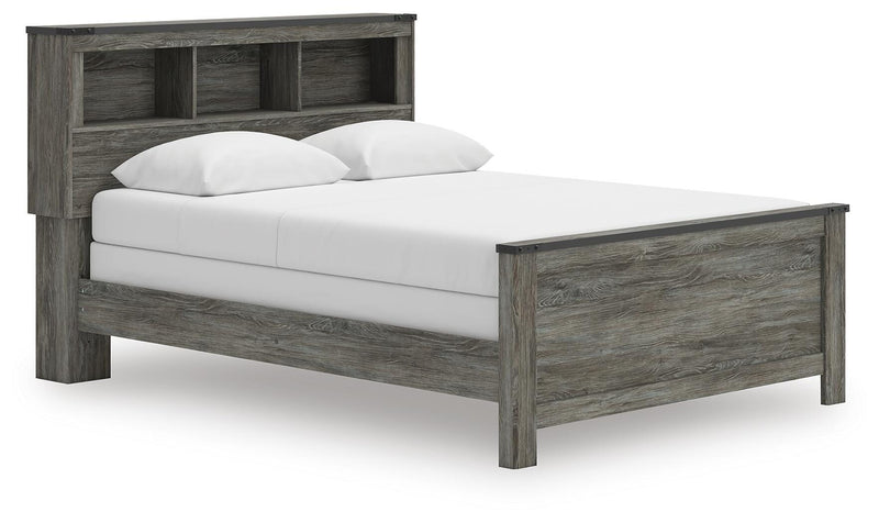 Frandern Queen Bookcase Bed, Dresser and Mirror - B4480B7