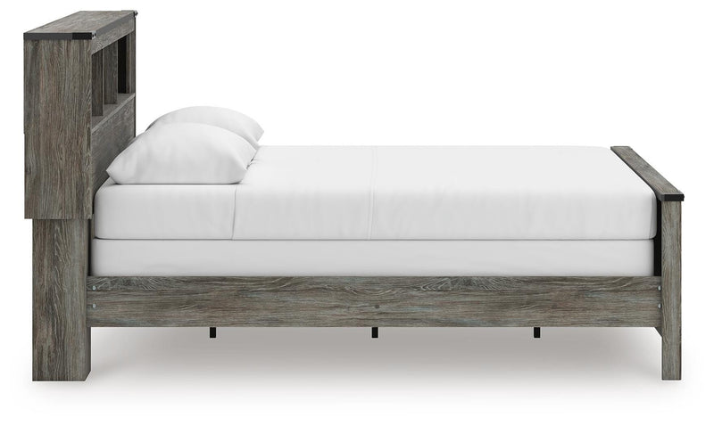 Frandern Queen Bookcase Bed, Dresser and Mirror - B4480B7
