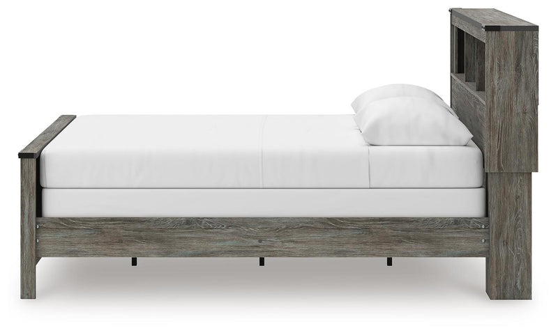 Frandern Queen Bookcase Bed, Dresser and Mirror - B4480B7