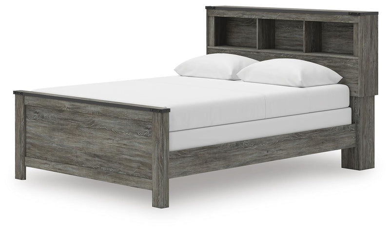 Frandern Queen Bookcase Bed, Dresser and Mirror - B4480B7