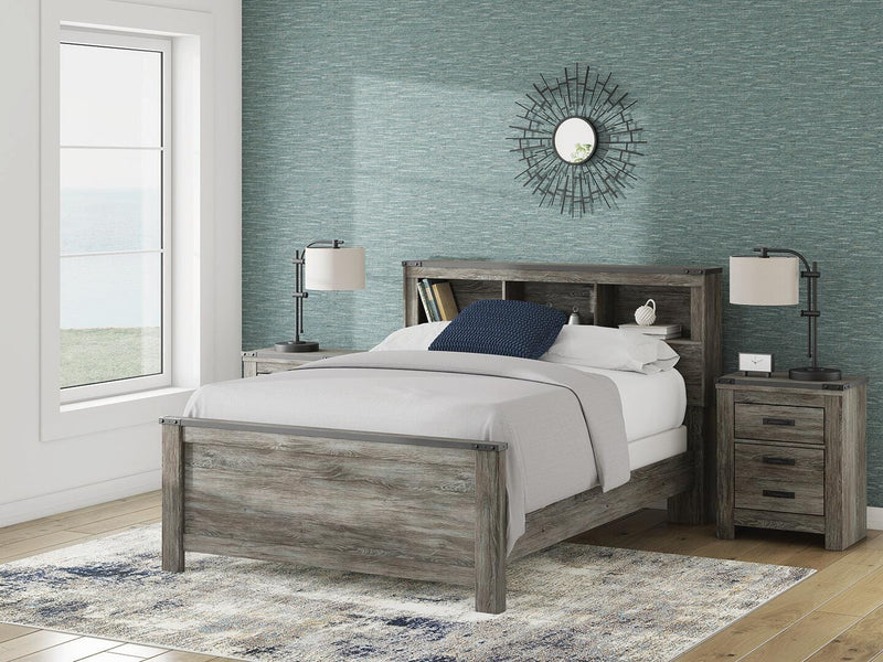 Frandern Queen Bookcase Bed, Dresser and Mirror - B4480B7